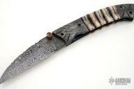 Damascus & Mammoth Tooth Folder