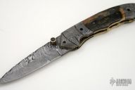 Damascus & Mammoth Ivory Folder