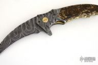 Damascus & Mammoth Ivory Flipper