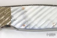 Damascus, Mokume & Pearl Lockback Auto