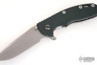 XM-18 Framelock Flipper - 3 1/2" (Tumble Finish / Green G10)