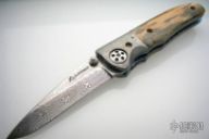Damascus & Mammoth Ivory Folder