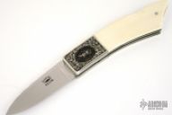 Engraved Lock Back Folding Knife