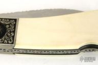 Engraved Lock Back Folding Knife