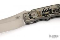 Dead Man's Hand - Engraved Flipper Linerlock