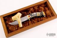 Carved Stag Hunter #2184