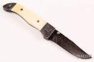 Damascus linerlock