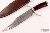 Feather Damascus Bowie