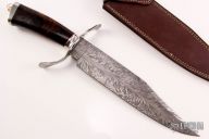 Feather Damascus Bowie