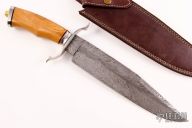 Feather Damascus Bowie