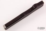 Halo V - Mirror Tanto Blued Damascus Faceplate