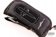 Halo V - Mirror Tanto Blued Damascus Faceplate