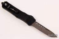 144-16CFTI Combat Troodon T/E - Carbon Fiber Damascus w/ Ti Hardware