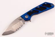 153-11BL DOC M/A Blue Stonewash Partial Serrated