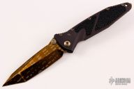 Socom Elite Tanto - Bronzed Razorwire Damascus and Stingray Inlays
