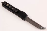 233-16CFTI UTX-85 T/E Carbon Fiber Damascus Standard Blue Titanium Hardware