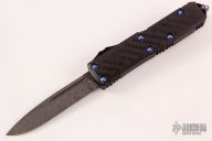 231-16CFTI UTX-85 S/E Carbon Fiber Damascus Standard Blue Titanium Hardware