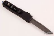 231-16CFTI UTX-85 S/E Carbon Fiber Damascus Standard Blue Titanium Hardware