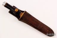 Model 2-7 "Fighting Stiletto" - Late 40s Early 50s - Brass Nut - Small Logo - Heiser Sheath