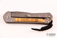 Large Sebenza 21 w/ Spalted Beech and Stainless Damascus