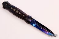 Mosaic Damascus Linerlock Dagger