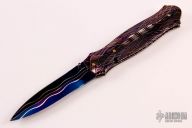 Mosaic Damascus Linerlock Dagger
