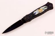 Damascus Dagger Linerlock