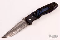 Damascus and Carbon Fiber Linerlock