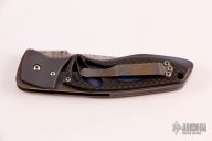 Damascus and Carbon Fiber Linerlock