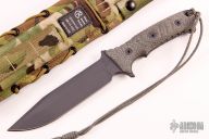 Pacific - Black Micarta with Non-Serrated Edge