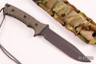 Pacific - Black Micarta with Non-Serrated Edge