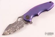 605DS Damasteel Framelock Flipper