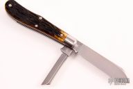 #922213 STL - Antique Green Jigged Bone