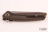 604DS Damasteel Framelock Flipper