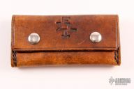 Lockback - Damascus and Black Lip Pearl