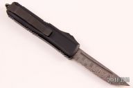 233-16CFTI UTX-85 T/E Carbon Fiber Damascus Standard Blue Titanium Hardware