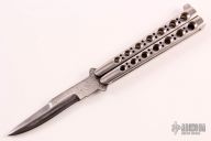 Damascus Weehawk Balisong - Jody Samson Signed