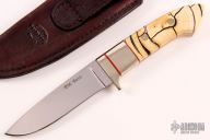 Drop Point Hunter - Cross Cut Mammoth Ivory