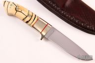 Drop Point Hunter - Cross Cut Mammoth Ivory