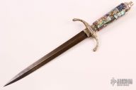 Mosaic Paua Shell Medieval Dagger