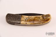 Damascus and Mammoth Ivory Linerlock