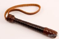 Two-Tone Spring Loaded Bad Detective Blackjack w/ Leather Strap