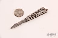Miniature Balisong - Damasteel