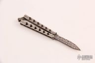 Miniature Balisong - Damasteel
