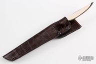 Damascus Stiletto - Mammoth Ivory