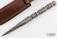  Damascus Triangle Dagger
