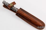  Damascus Triangle Dagger