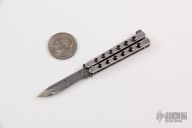 Miniature Balisong - Damasteel