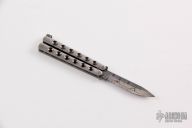 Miniature Balisong - Damasteel