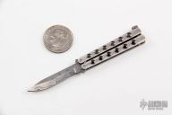 Miniature Balisong - Damasteel